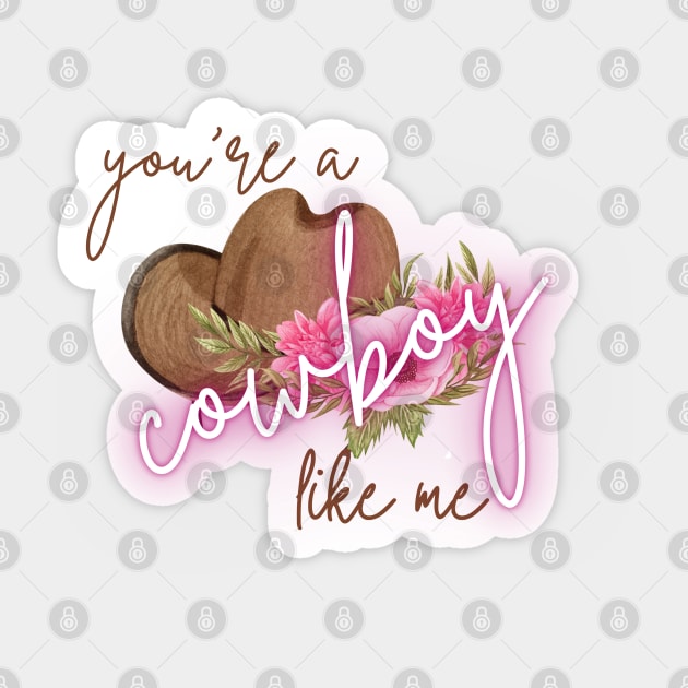 You're a Cowboy Like Me Sticker by Sapphic Swiftie 